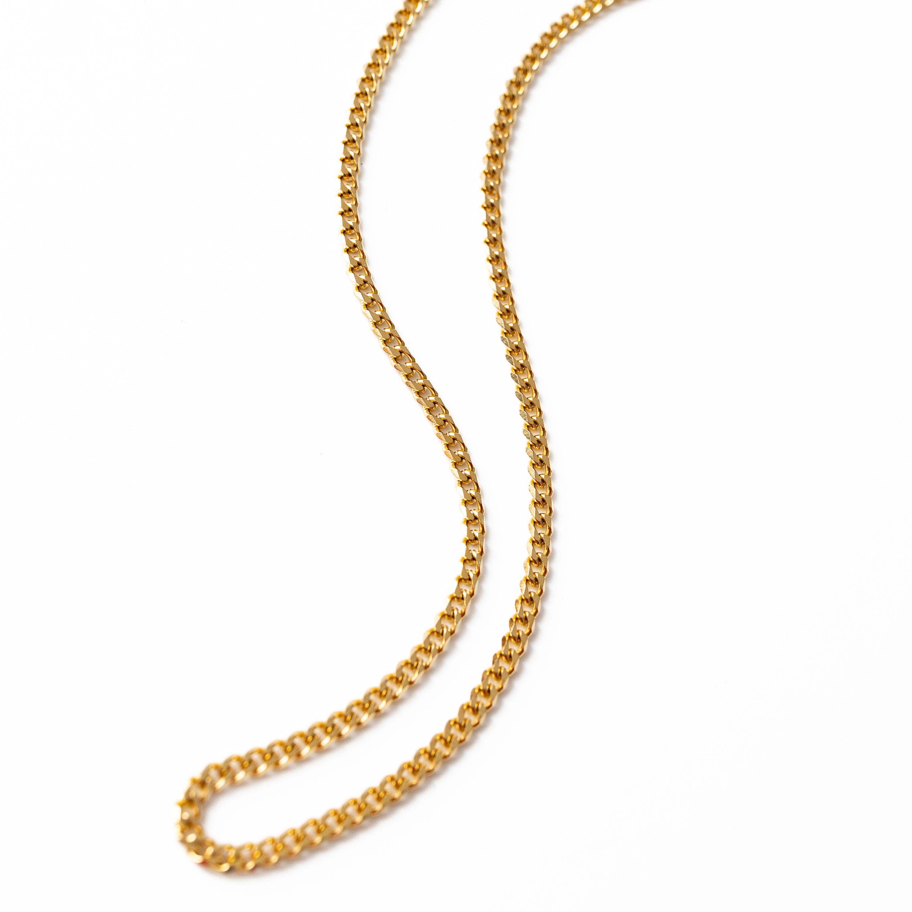 3mm Cuban Chain (Gold)