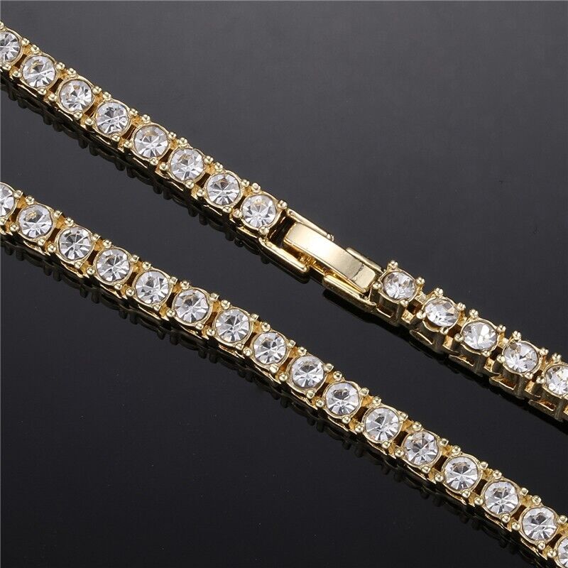 Iced Tennis Chain (Gold)