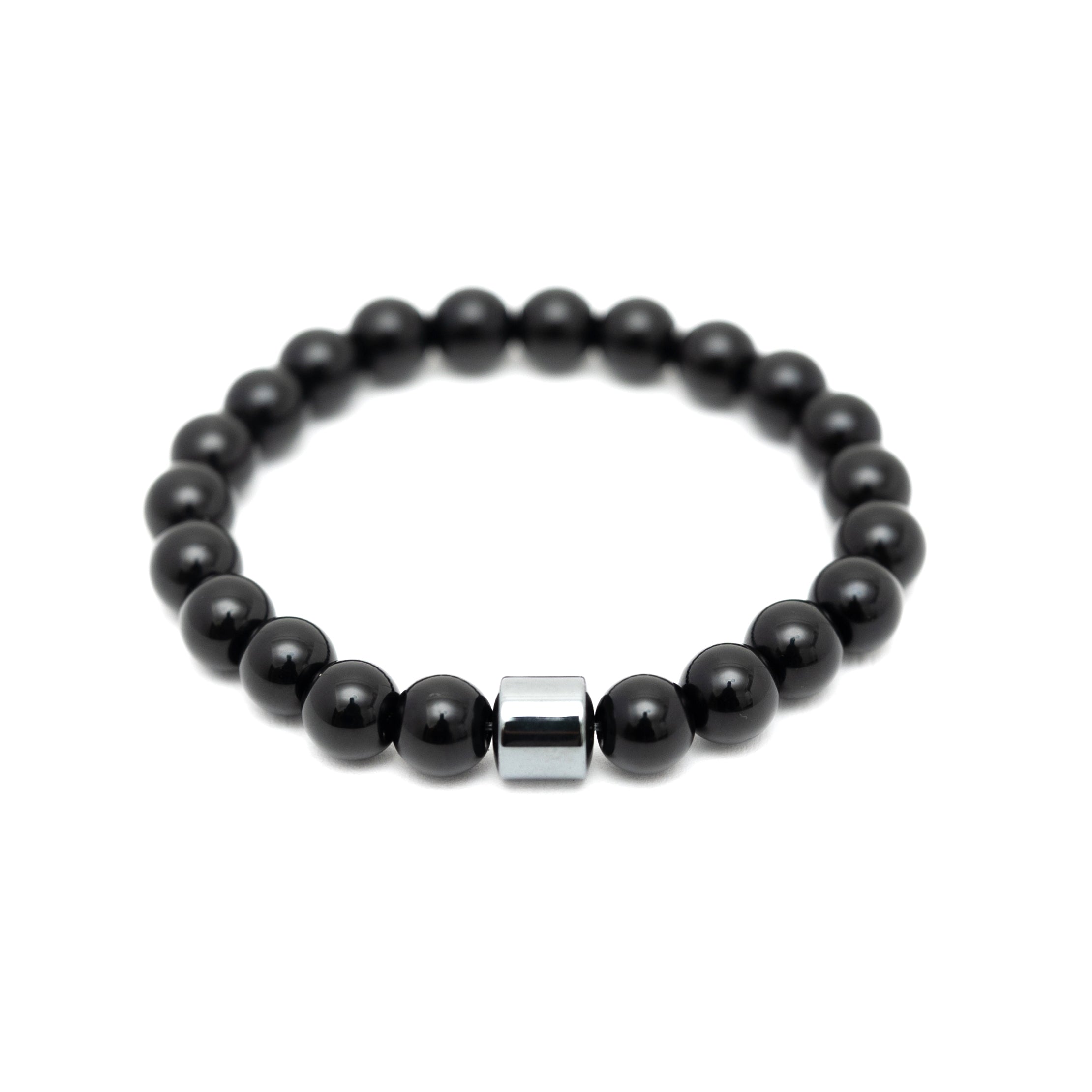 Glass Beaded Bracelet (Black)