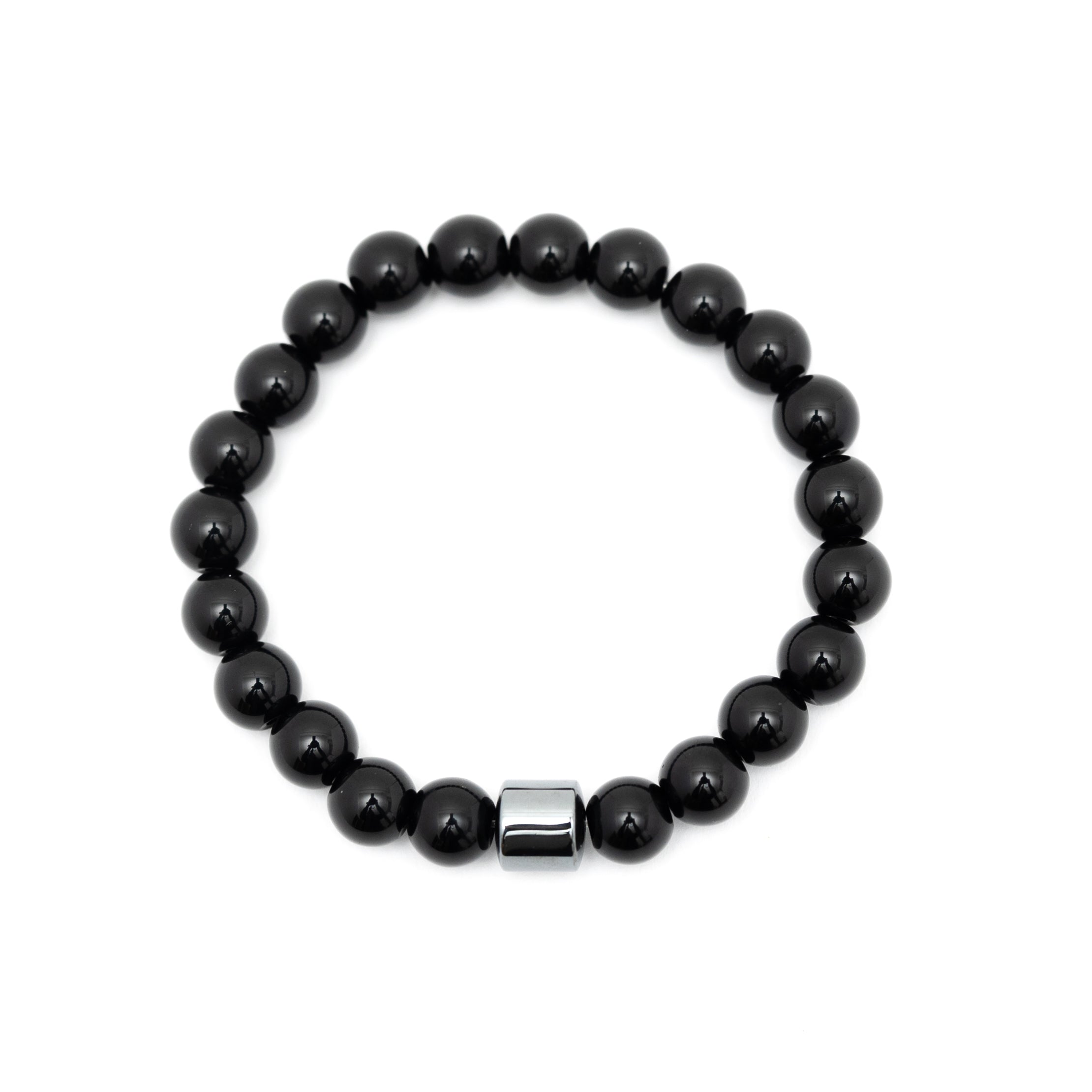 Glass Beaded Bracelet (Black)