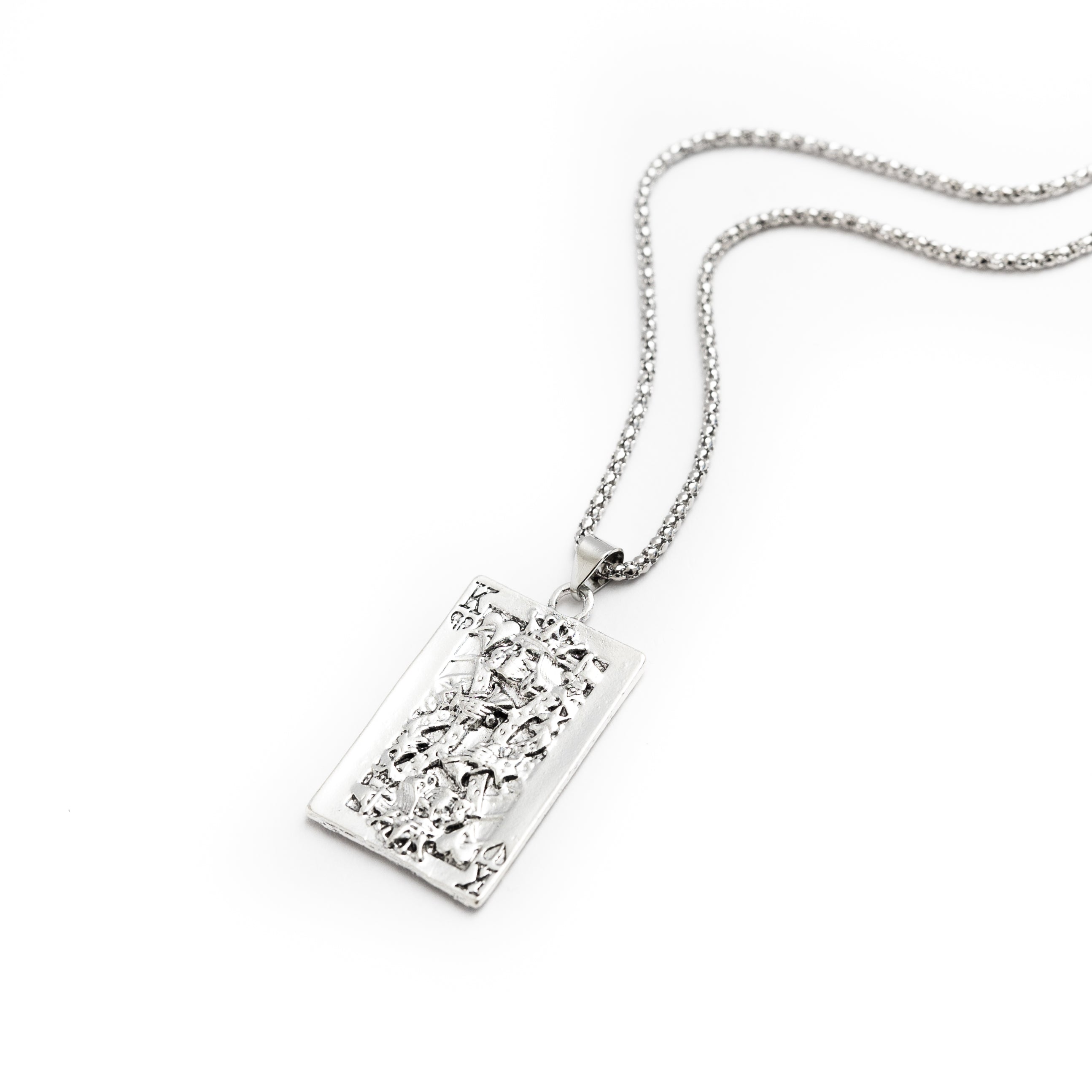 Worn King Pendant (Silver)