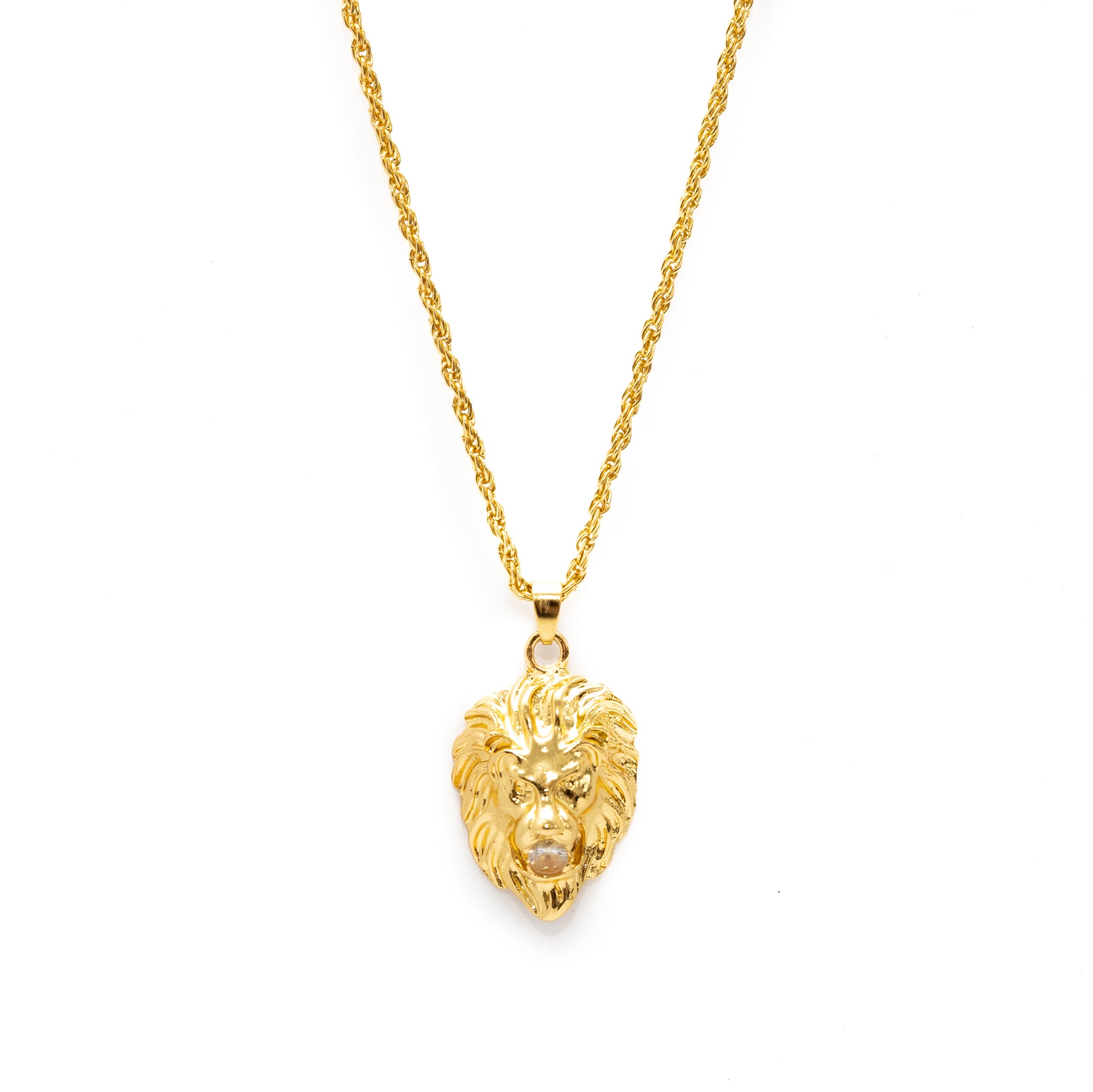 Lion Gem Pendant (Gold)