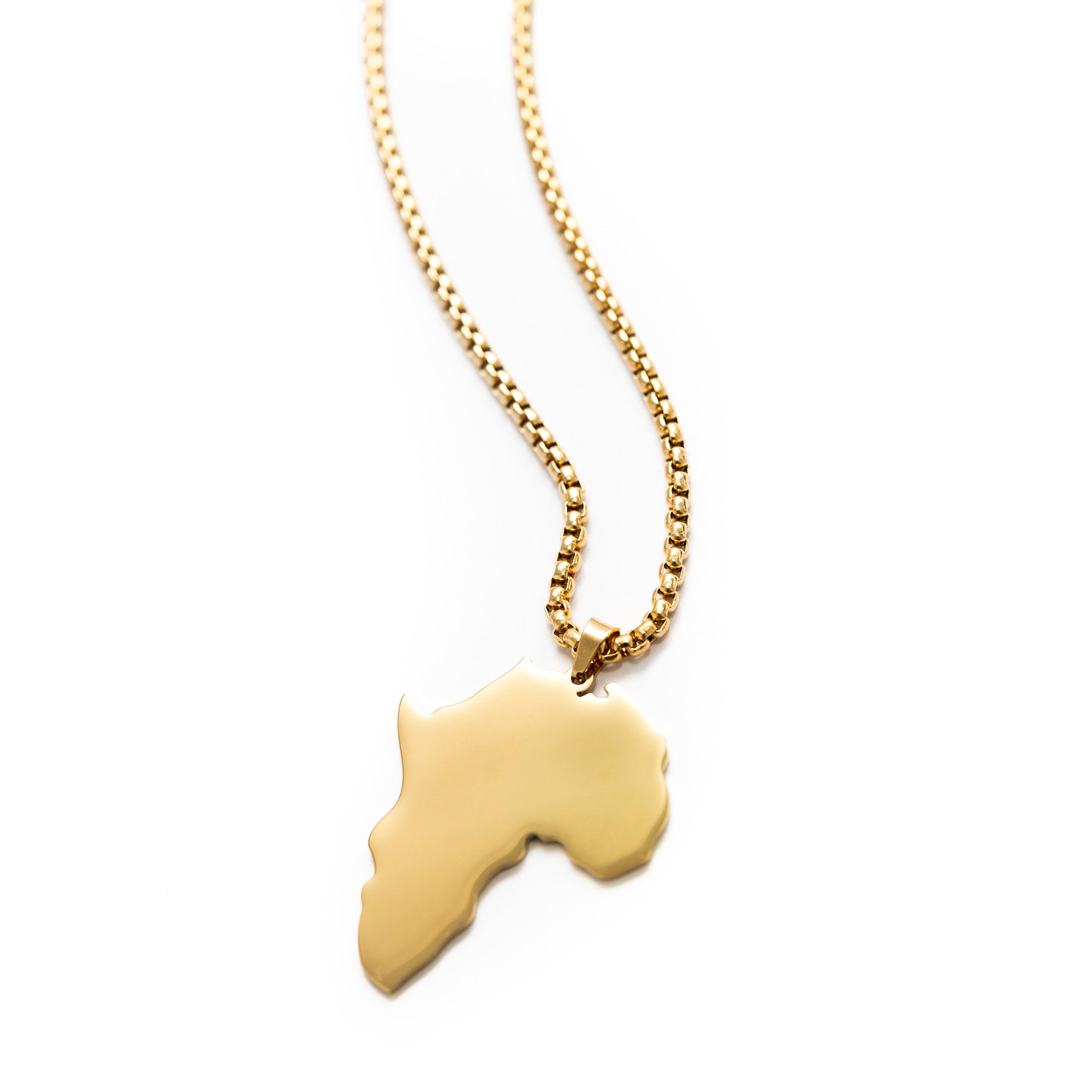 Africa Pendant (Gold)