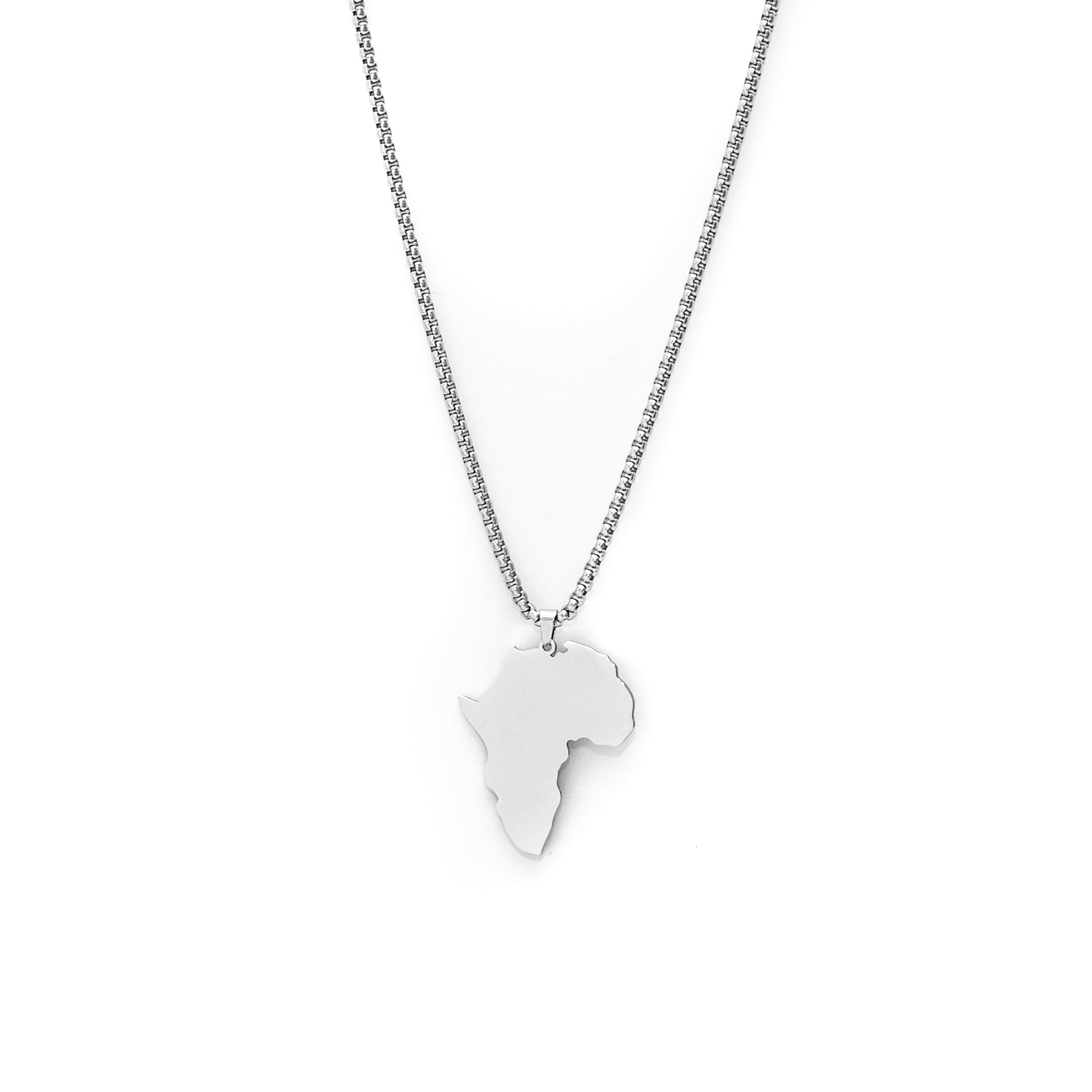 Africa Pendant  (Silver)