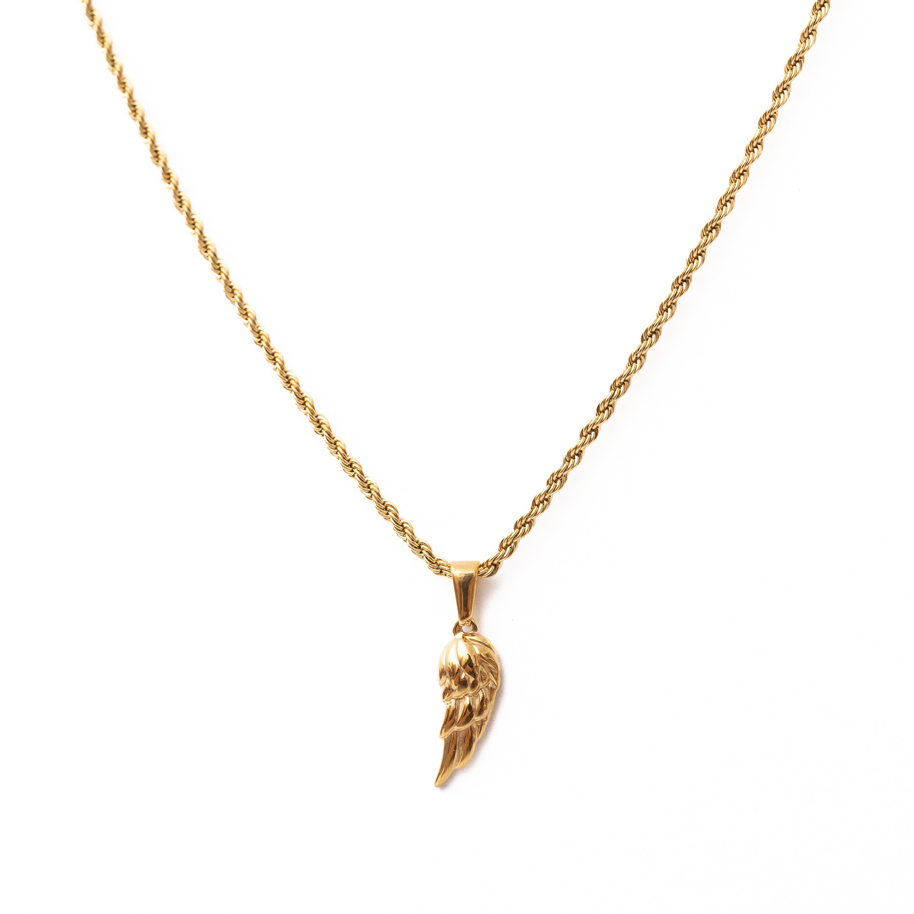 Feather Wing Pendant (Gold)