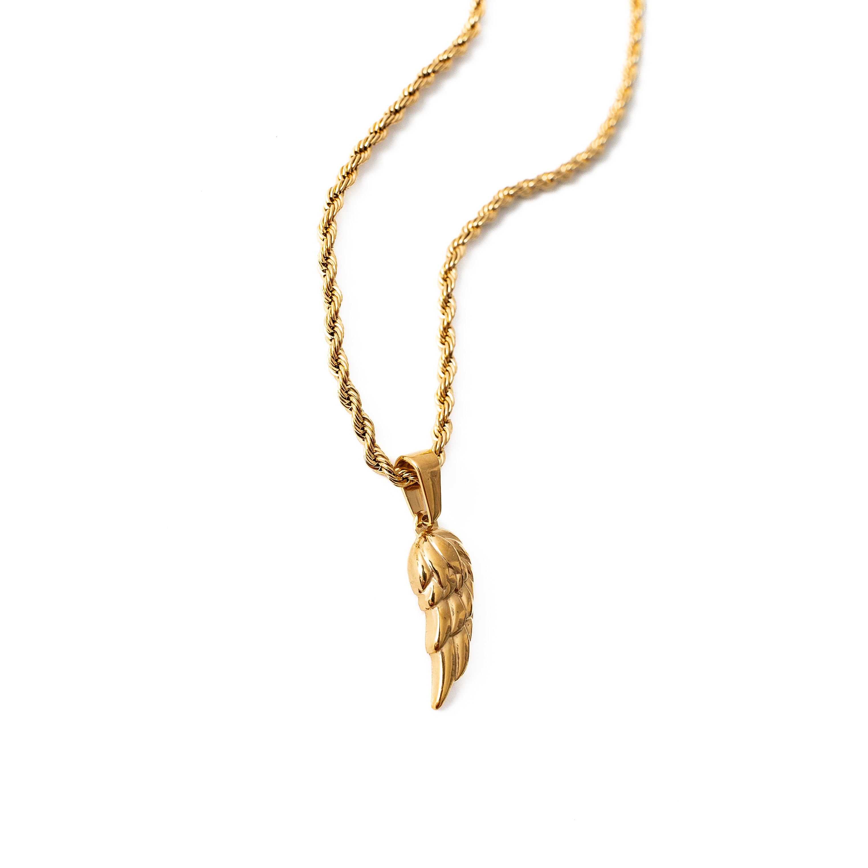 Feather Wing Pendant (Gold)