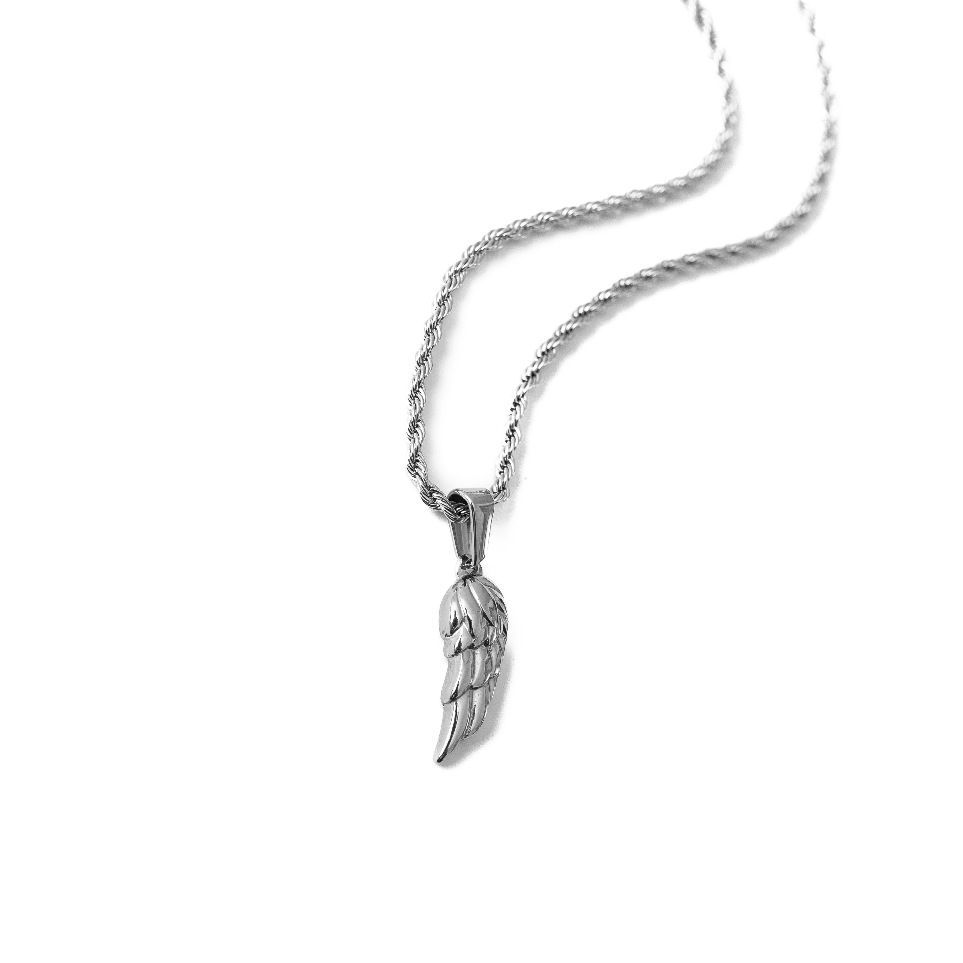 Feather Wing Pendant (Silver)