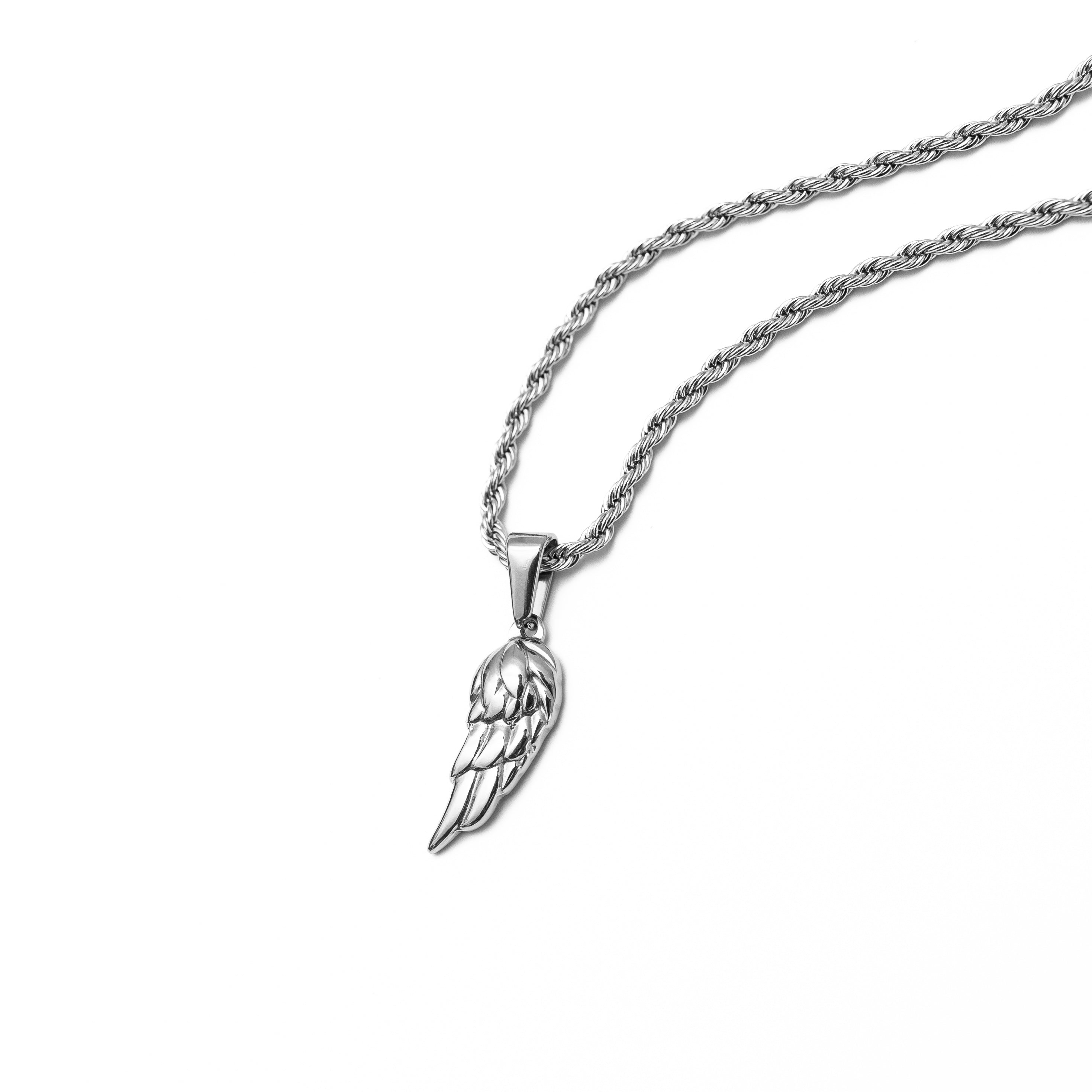 Feather Wing Pendant (Silver)