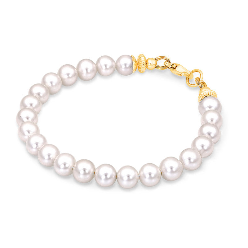 Freshwater Pearl Bracelet (Gold) 6mm