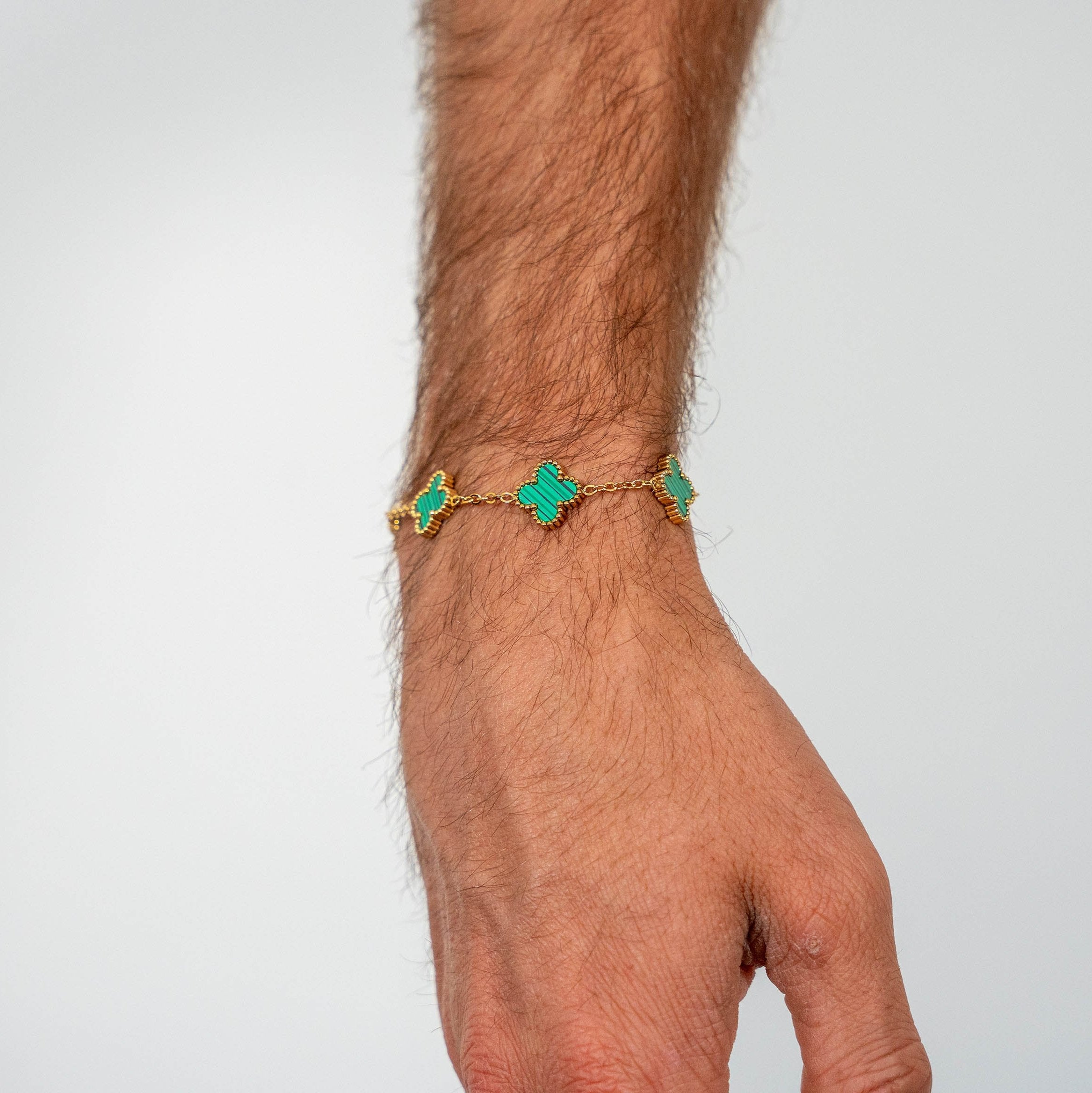 Clover Bracelet (Gold/Green)