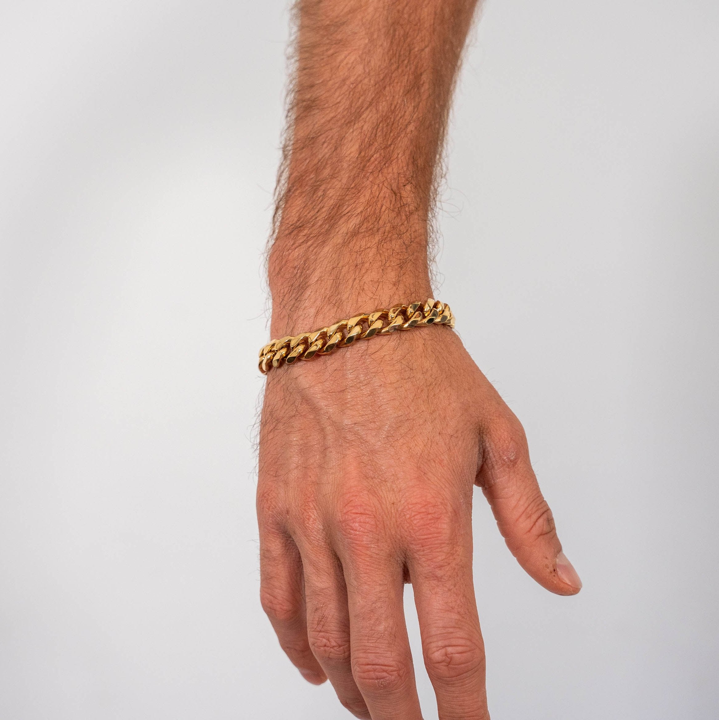 11mm Cuban Bracelet (Gold)