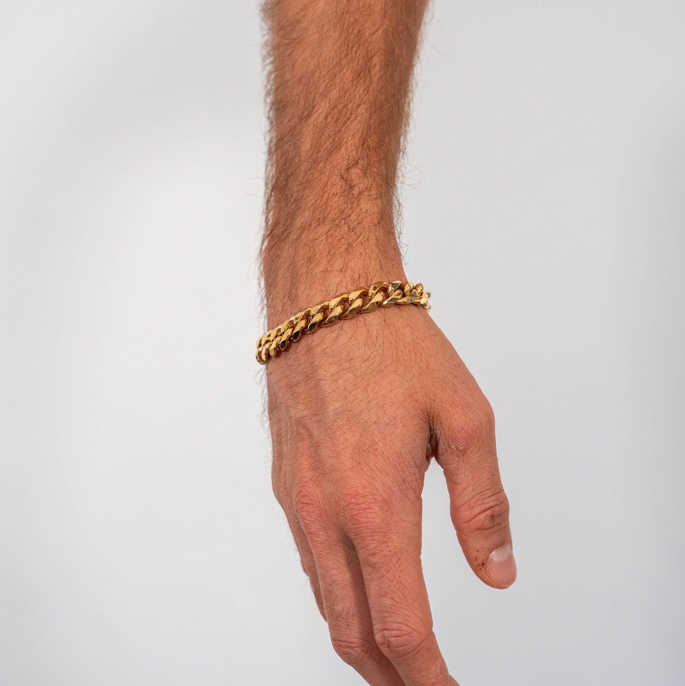 11mm Cuban Bracelet (Gold)