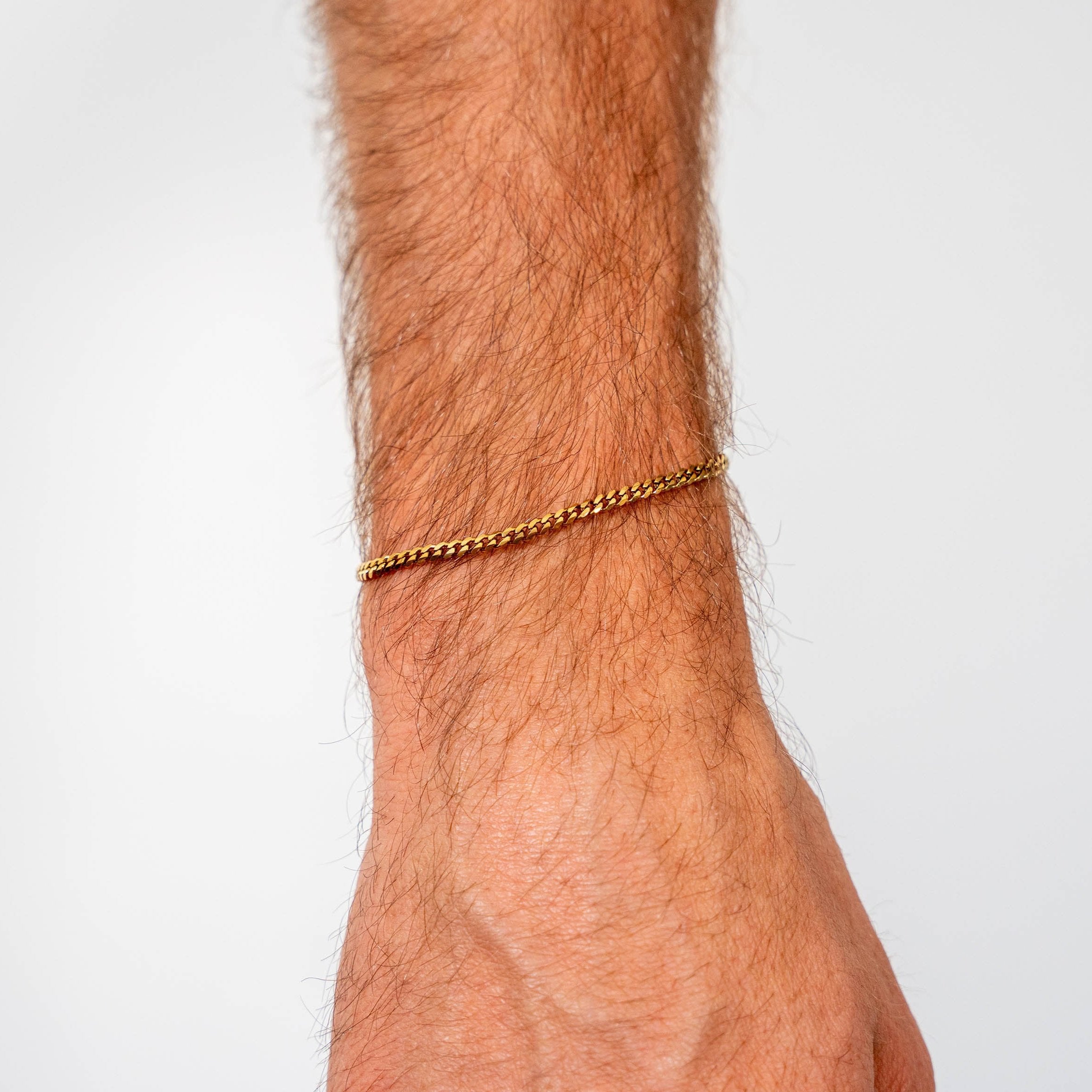 3mm Cuban Bracelet (Gold)