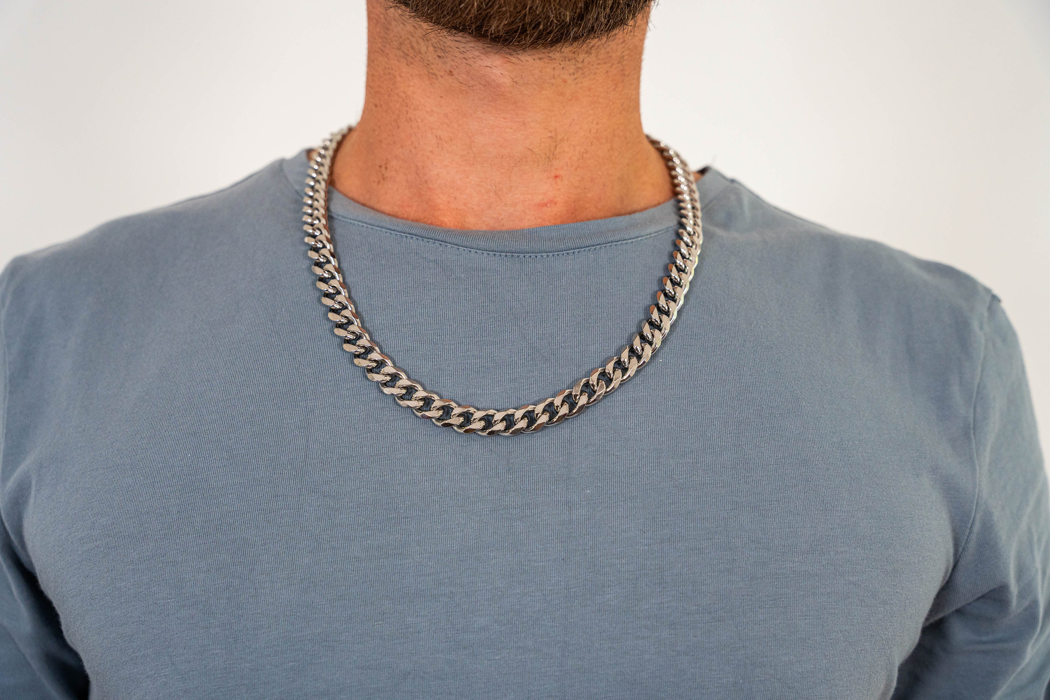 11mm Cuban Chain (Silver)