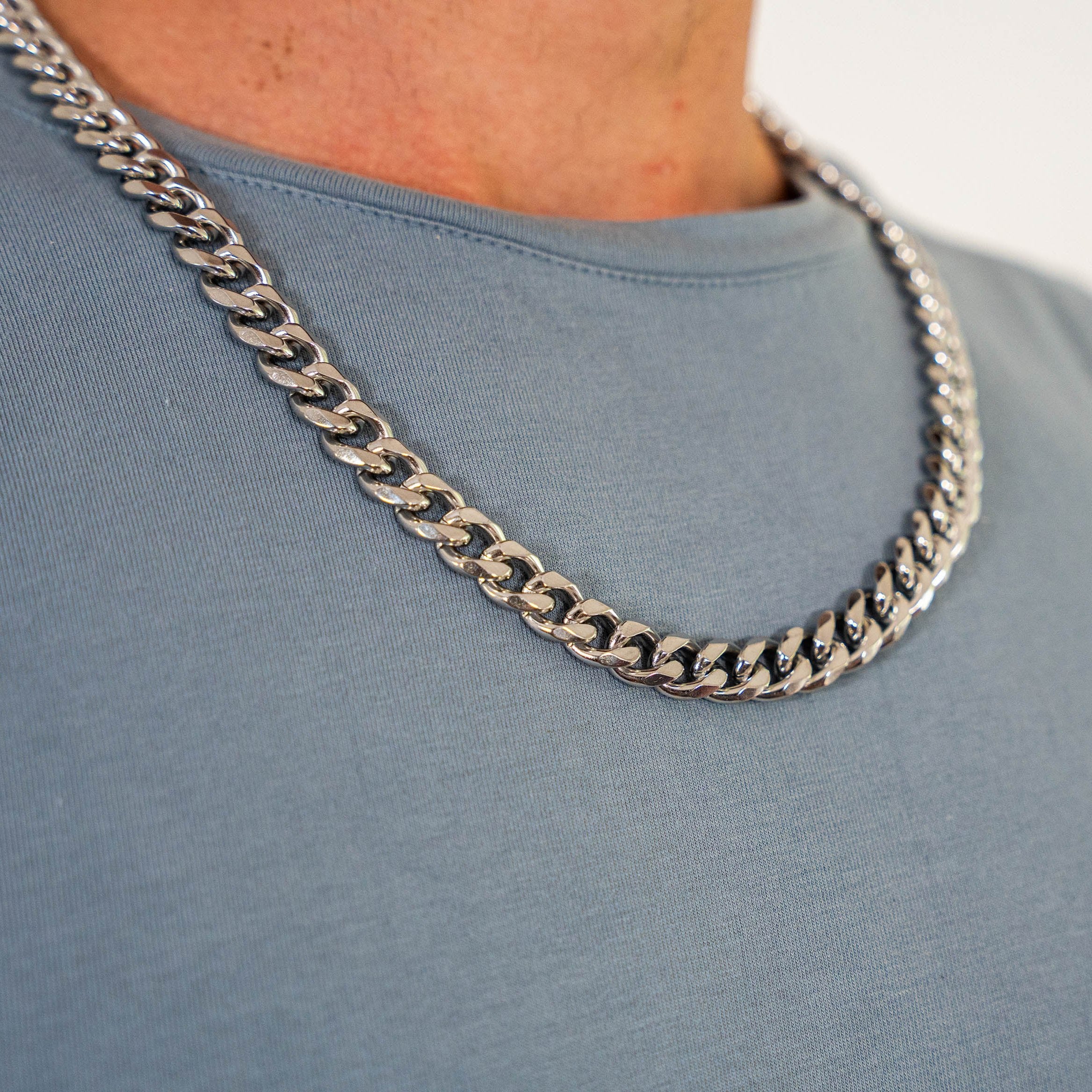 11mm Cuban Chain (Silver)