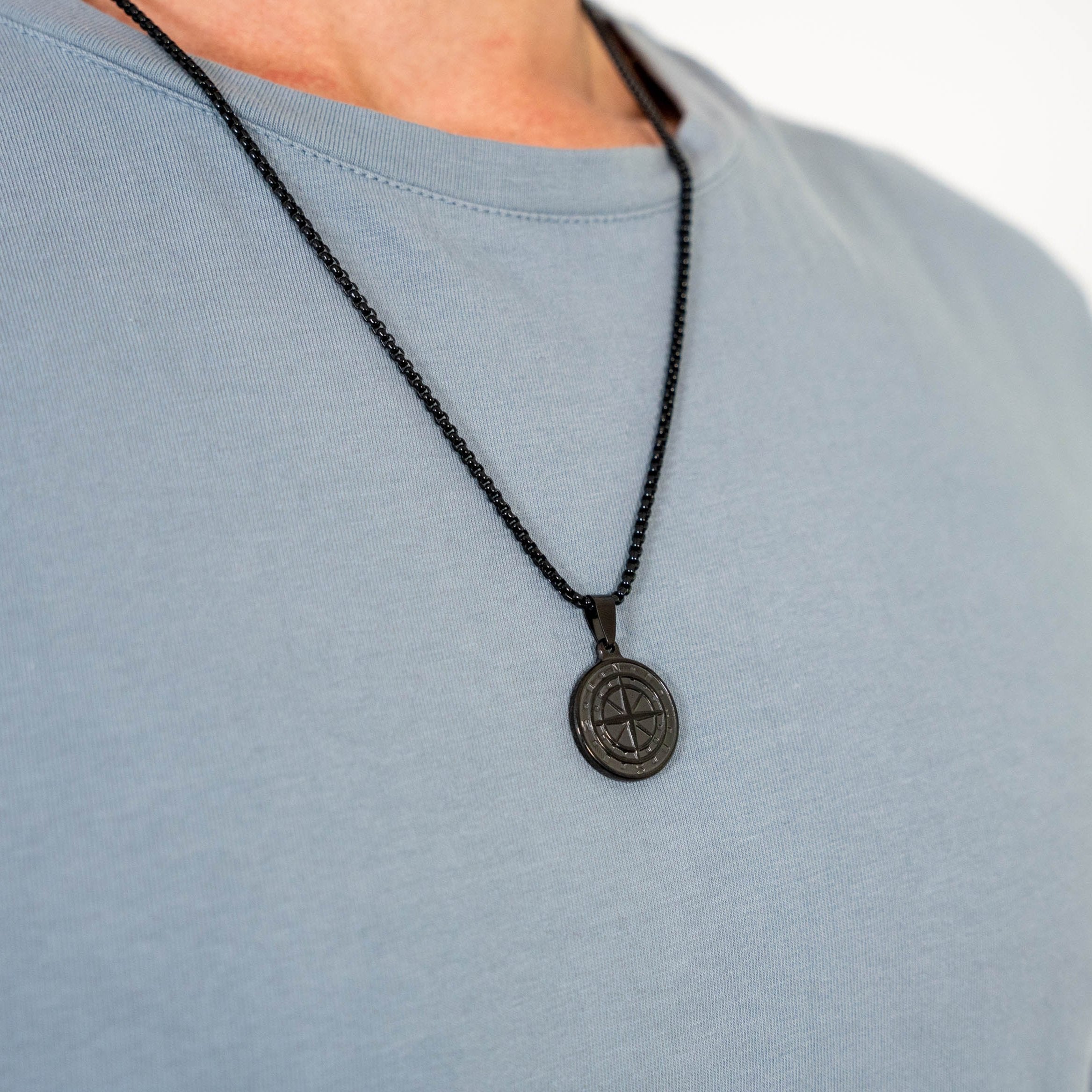 Compass Pendant (Black)