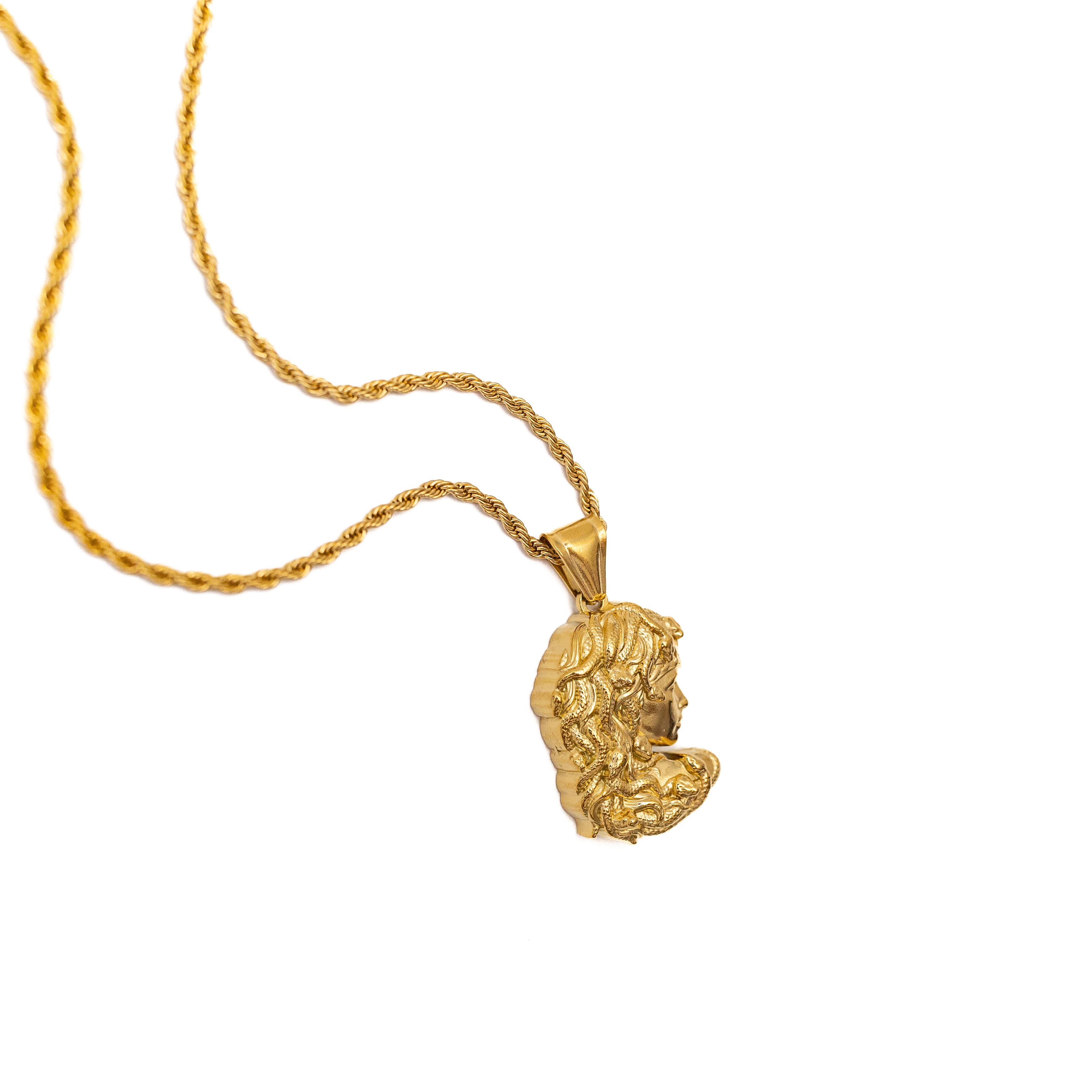 Medusa Head Pendant (Gold)