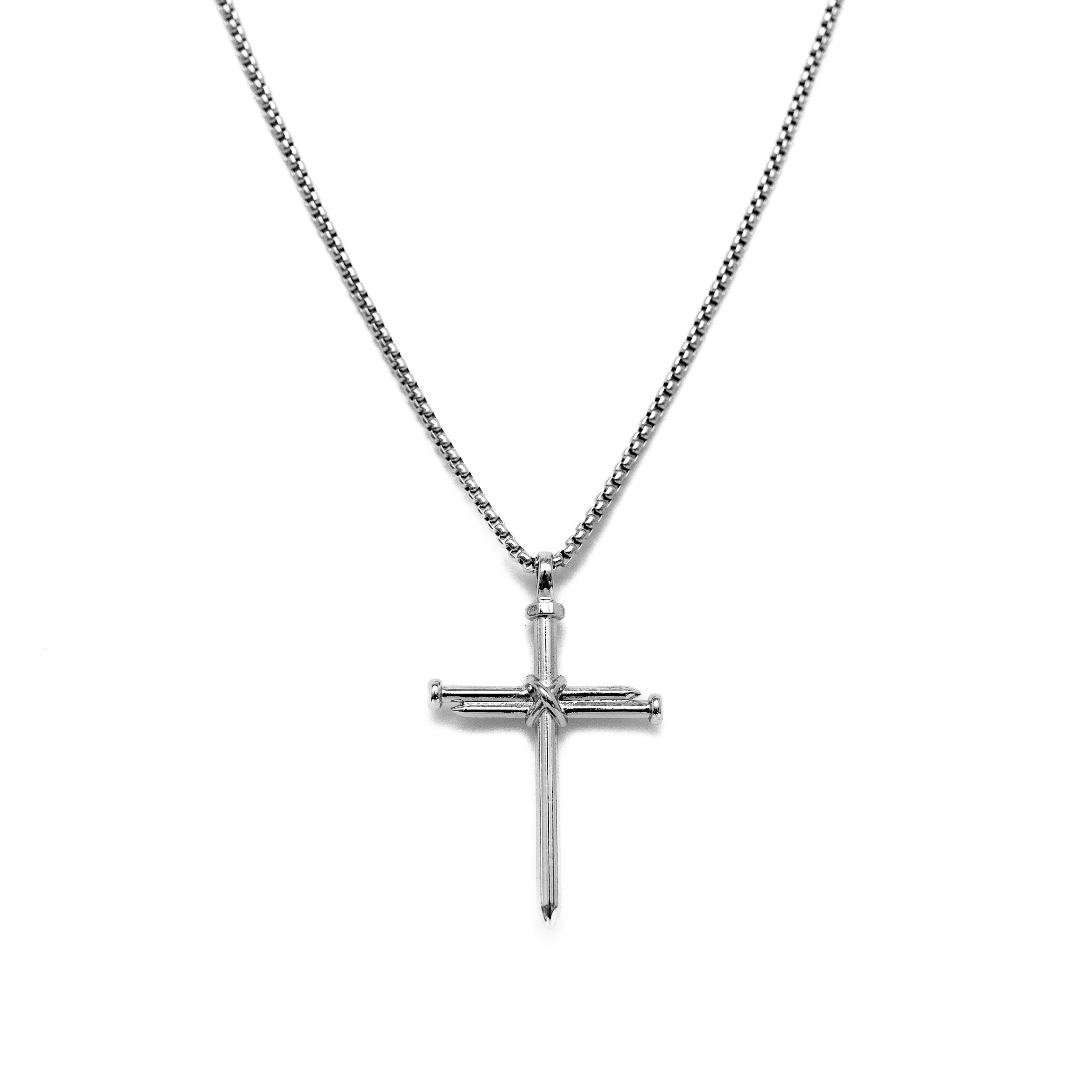 Nail Cross Pendant (Silver)