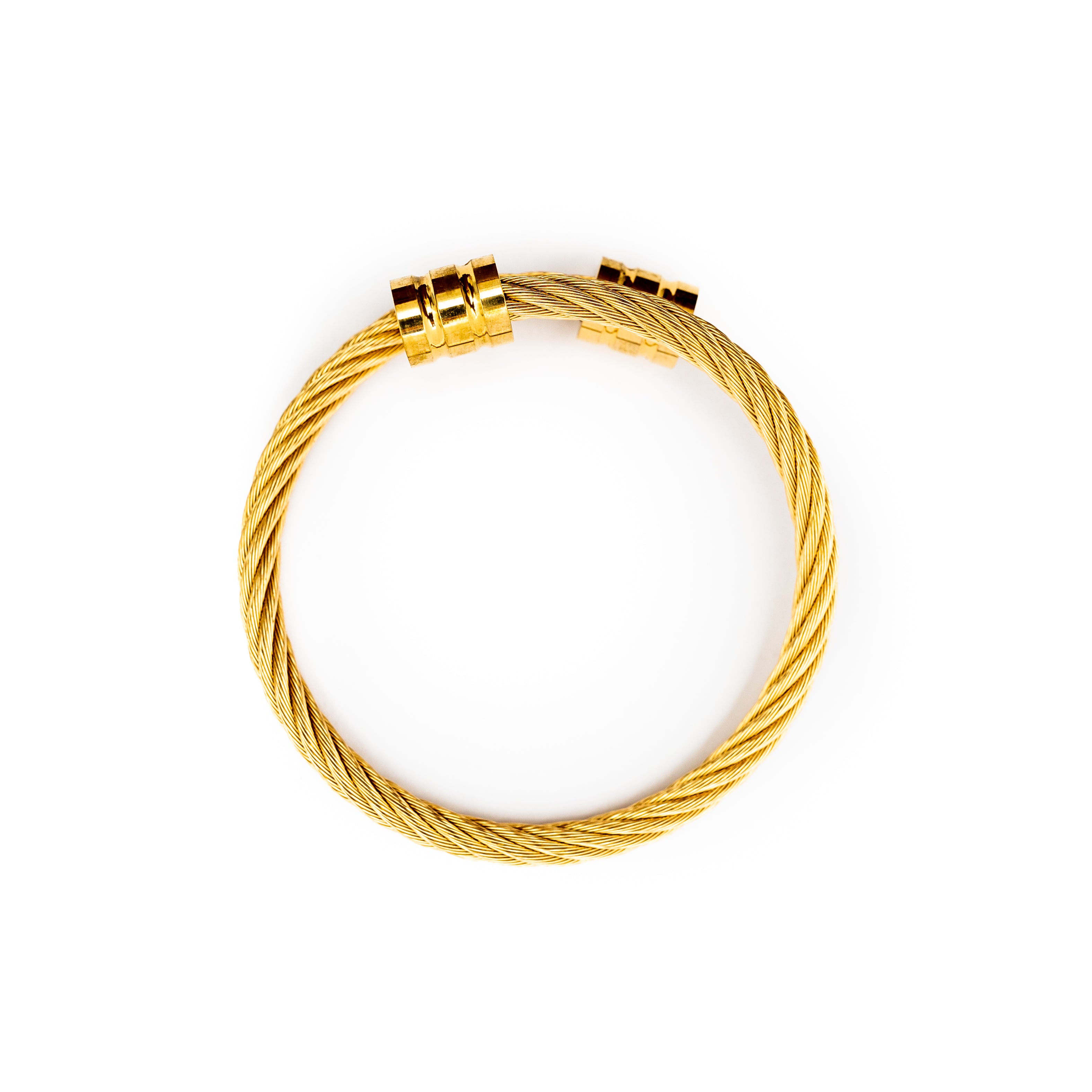 Winding Wire Bracelet (Gold)