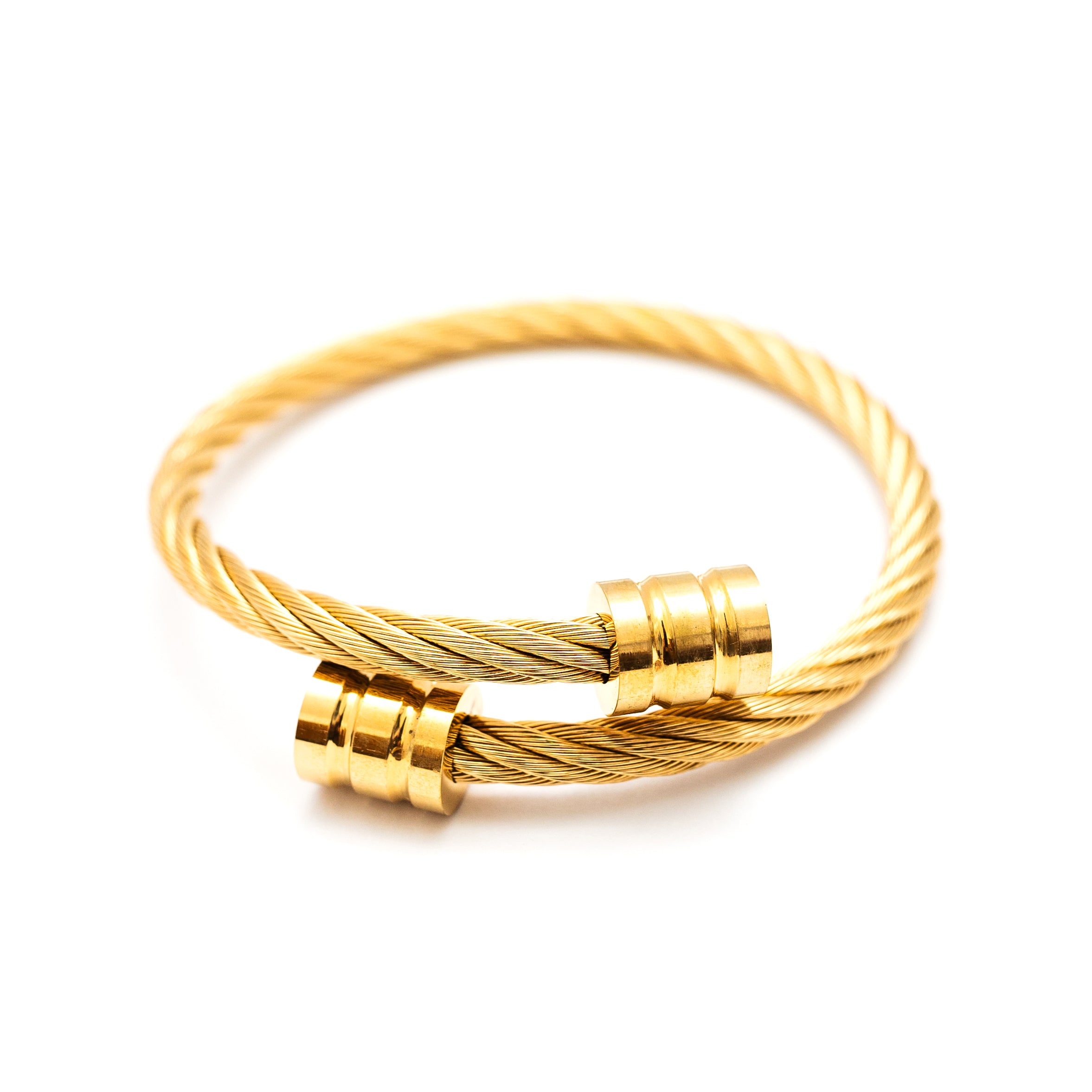 Winding Wire Bracelet (Gold)