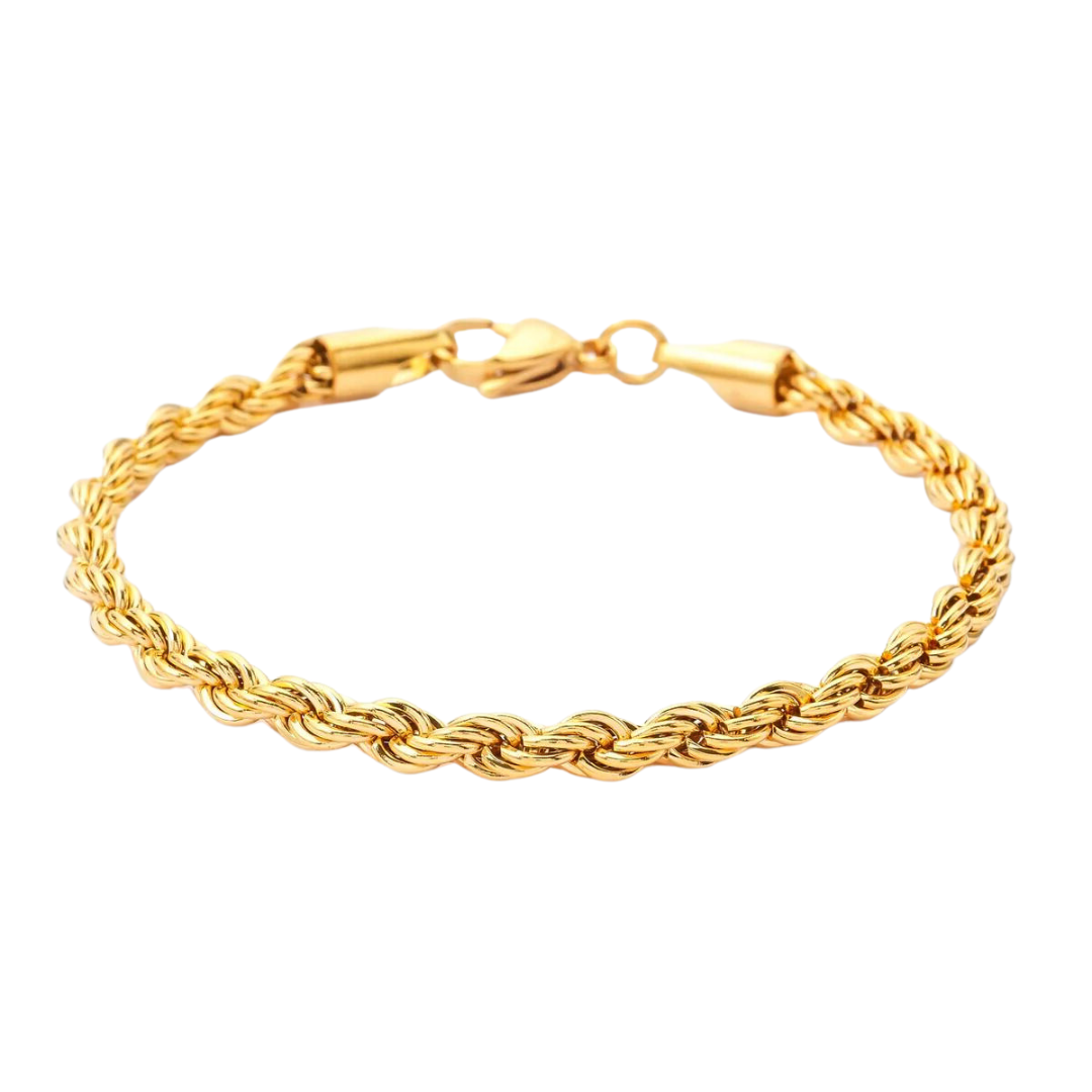 6mm Rope Bracelet (Gold)