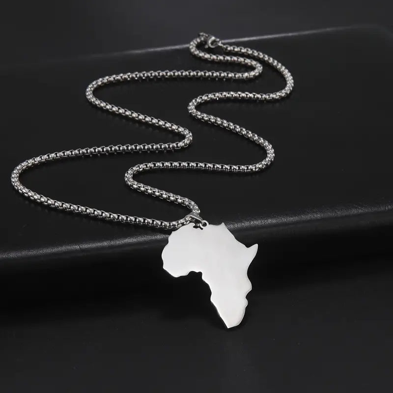 Africa Pendant  (Silver)