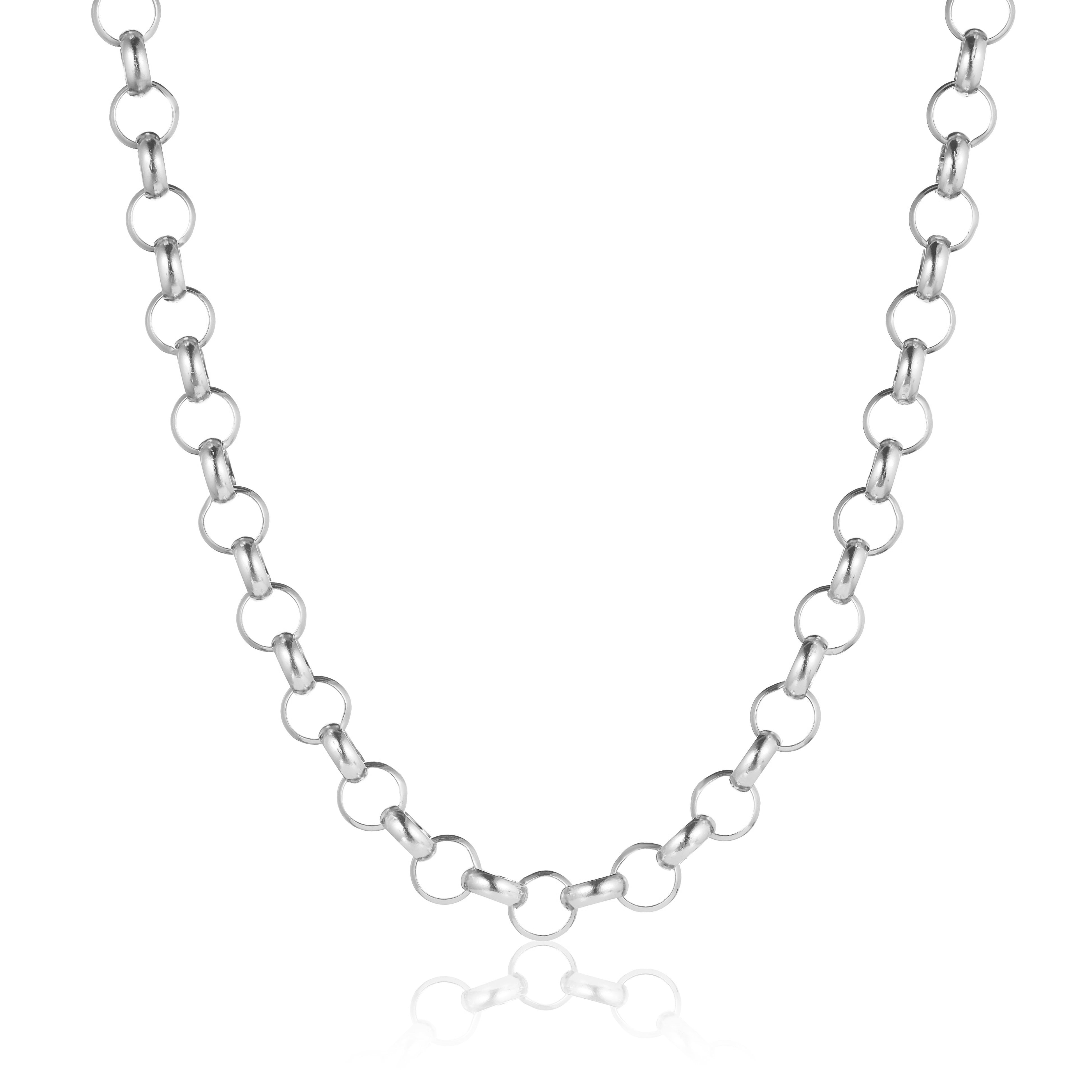 12mm Belcher Chain (Silver)