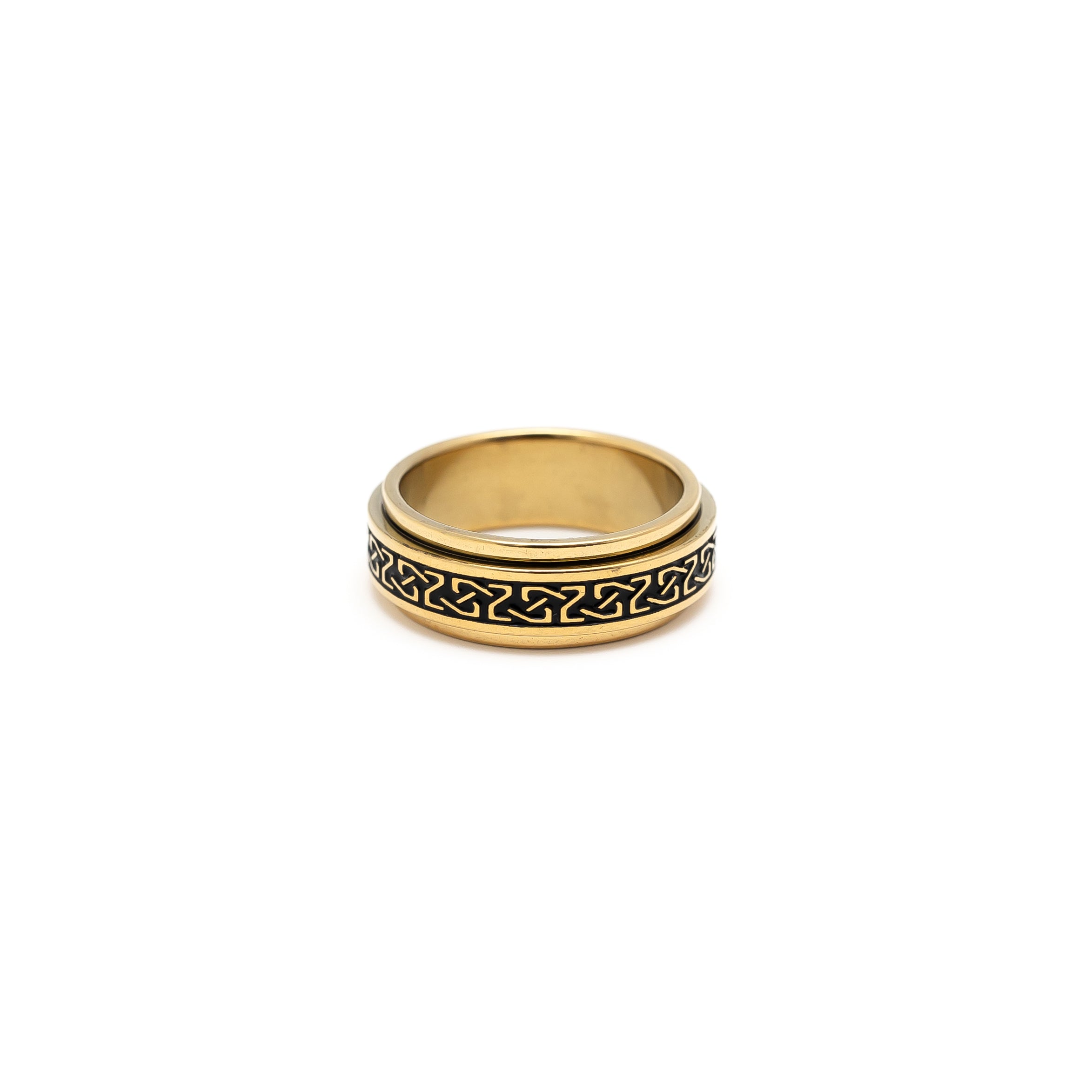 Patterned Spin Ring (Gold)