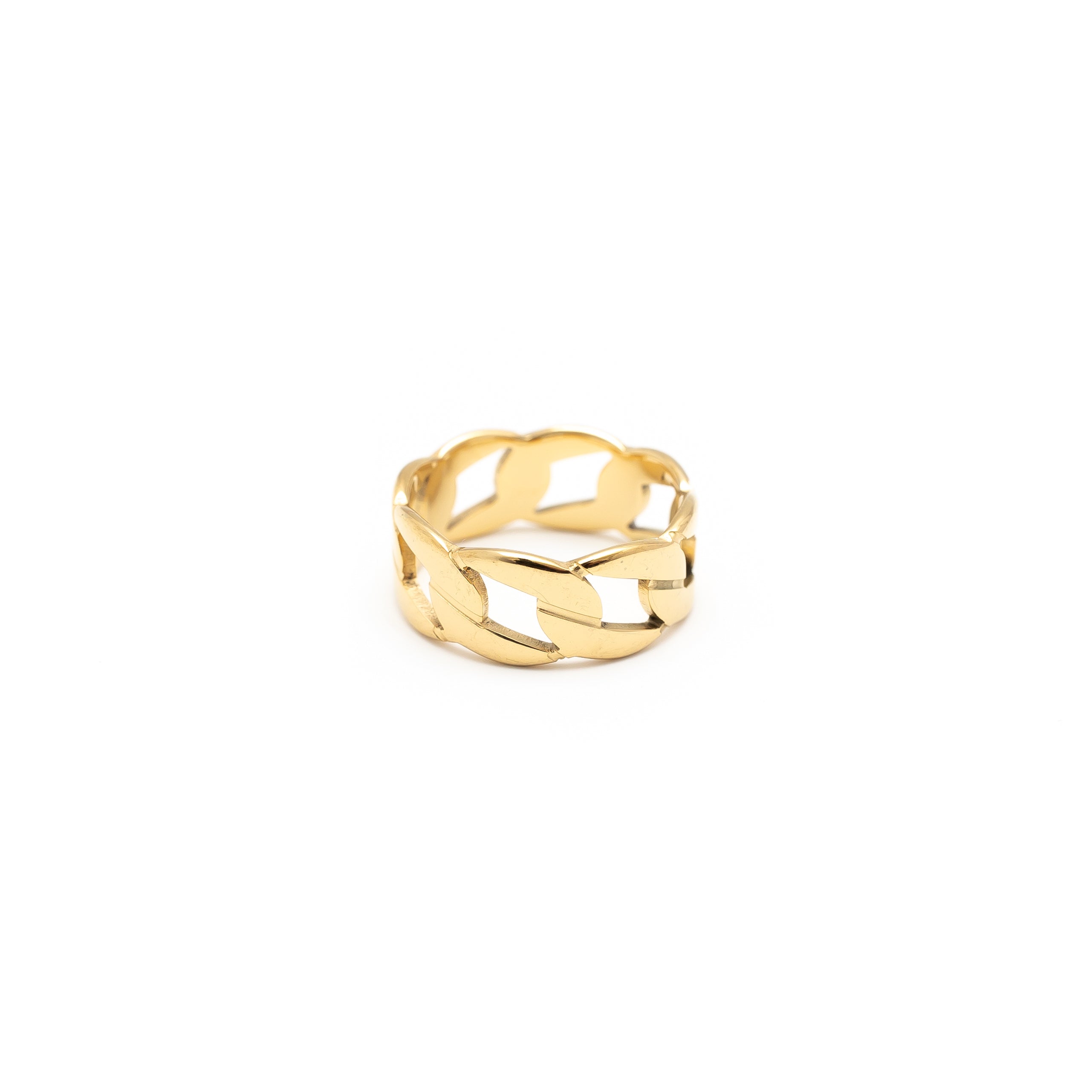 Hollow Cuban Ring (Gold)