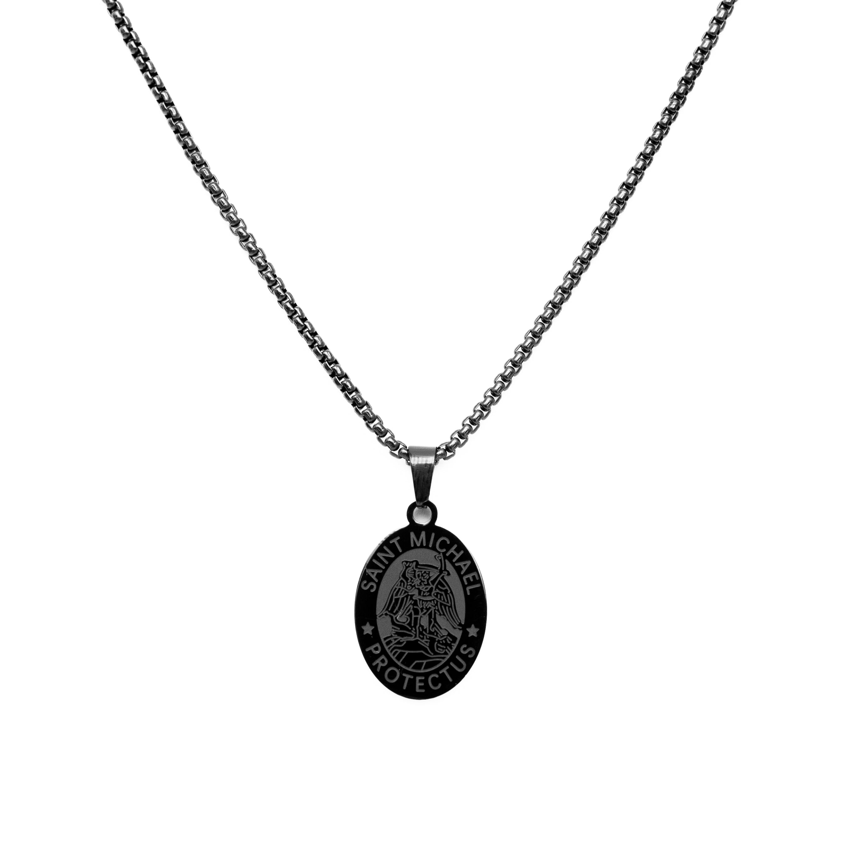 Saint Michael Pendant (Black)