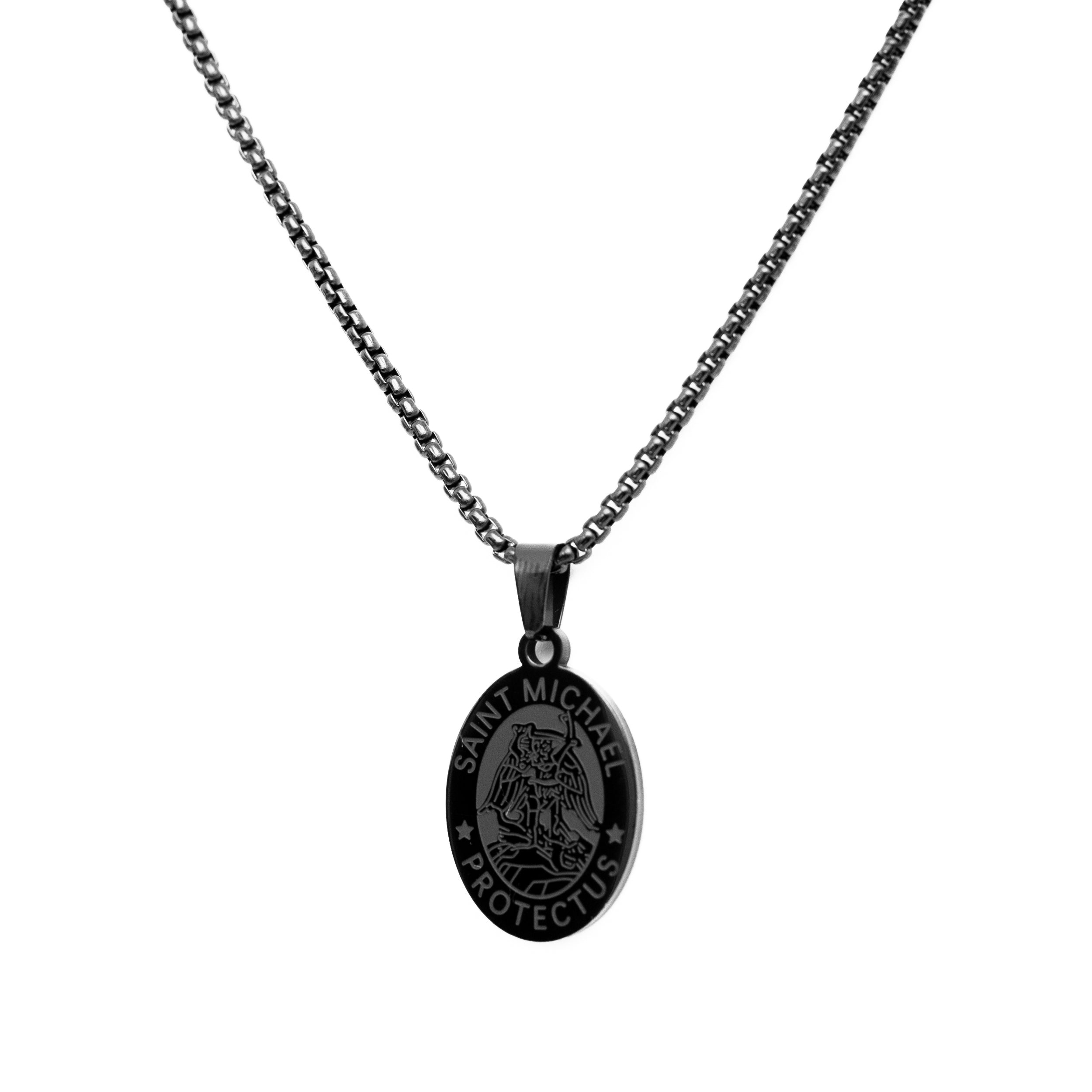 Saint Michael Pendant (Black)