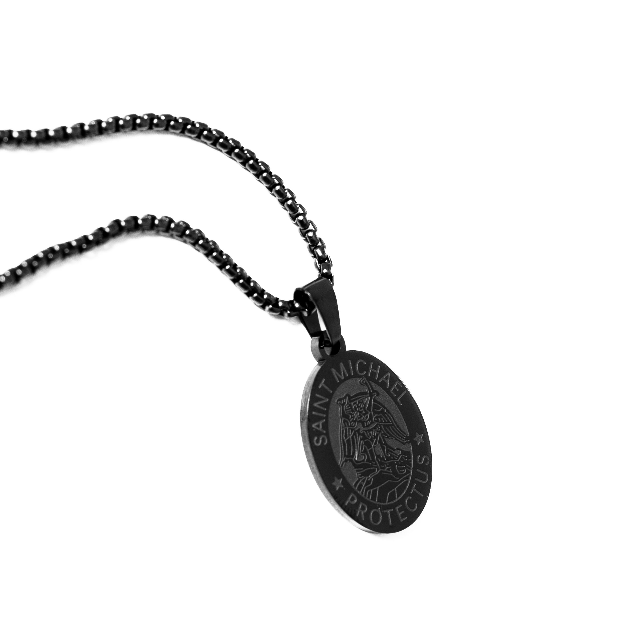 Saint Michael Pendant (Black)