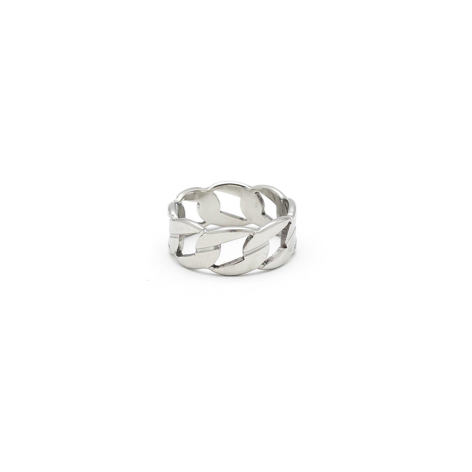 Hollow Cuban Ring (Silver)